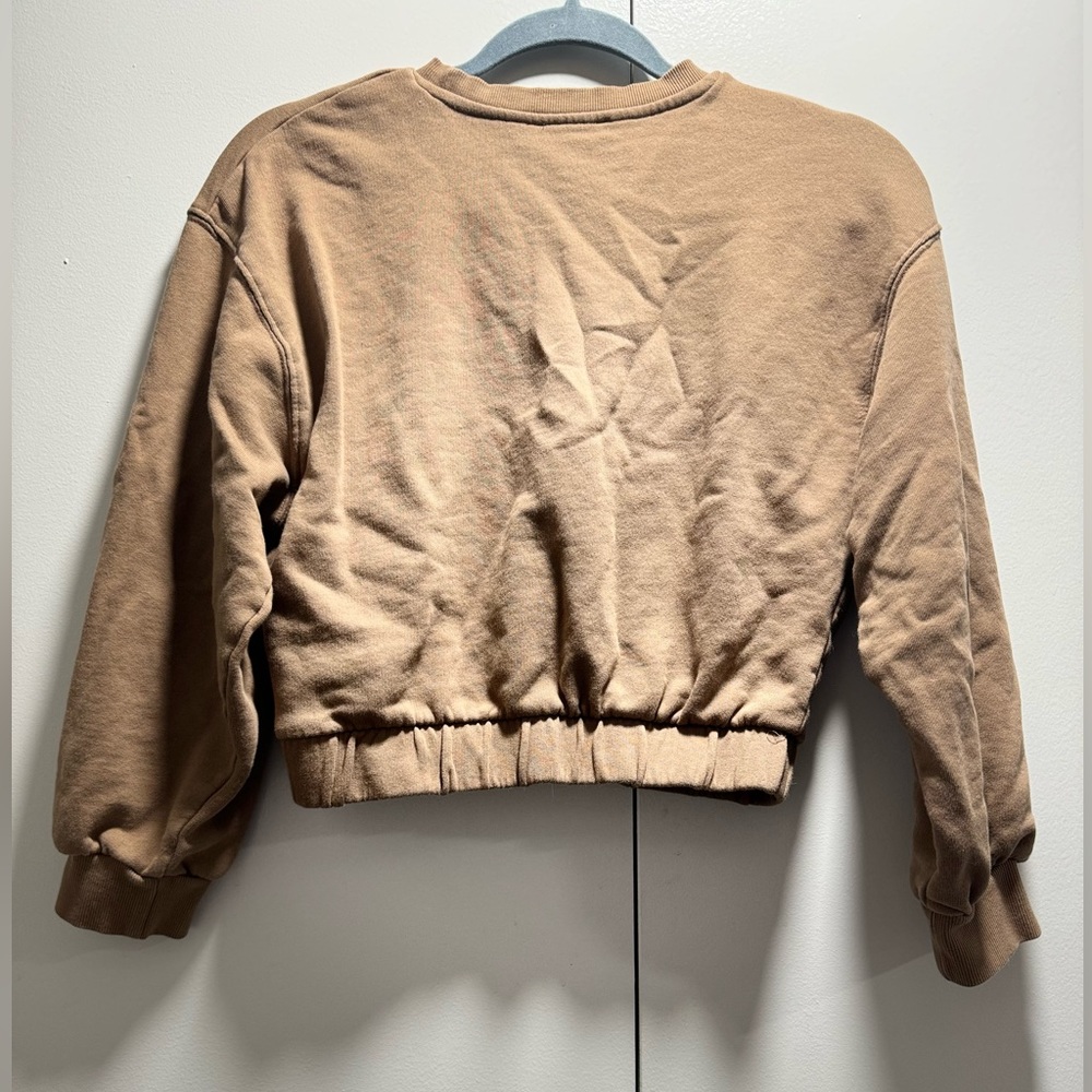 Zara Cropped Crew Sweatshirt - Picture 3 of 4